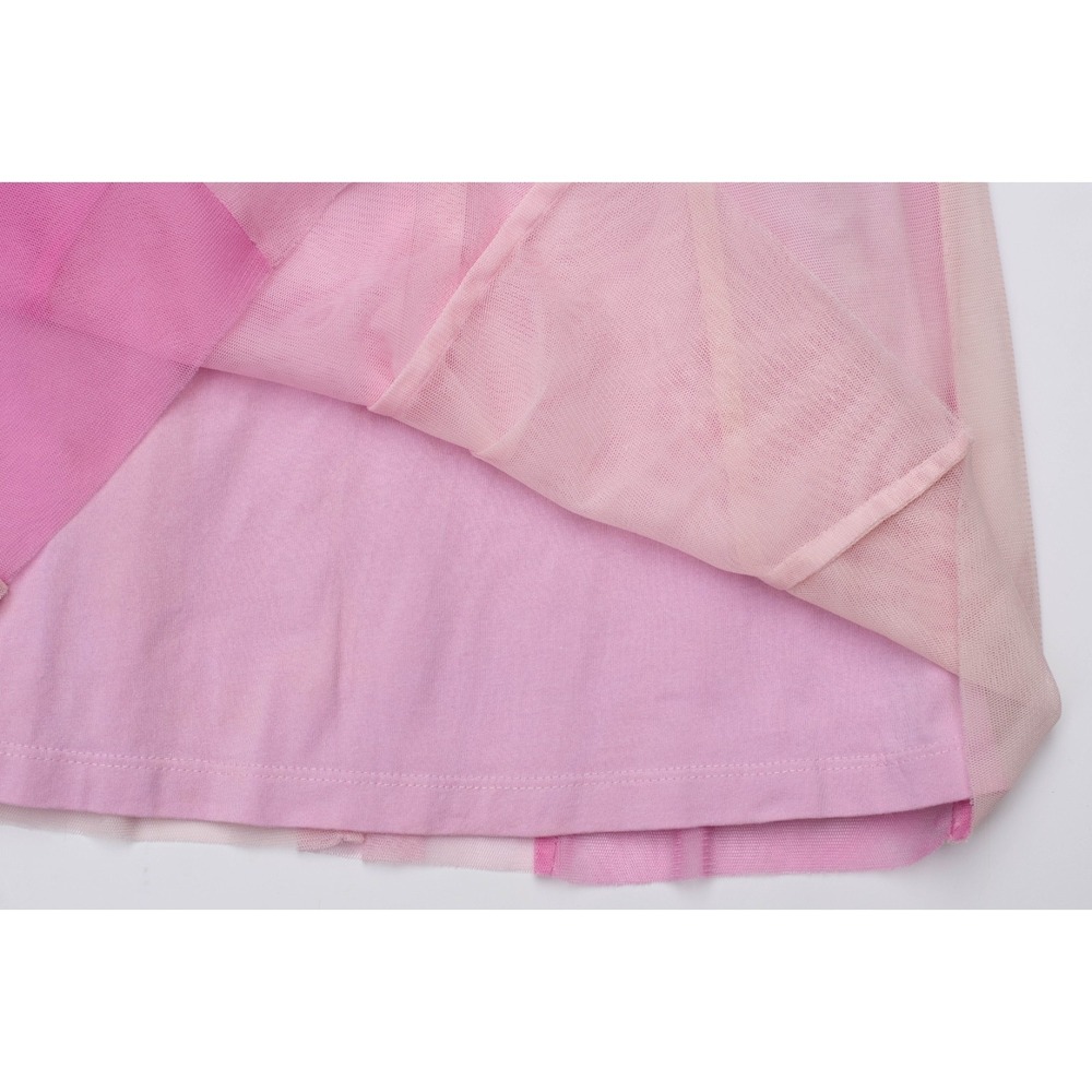 Hanna Andersson Flutter Sleeve Tulle Paneled Dress US Sz 5 Pink Gradient Dreamy - Picture 3 of 8